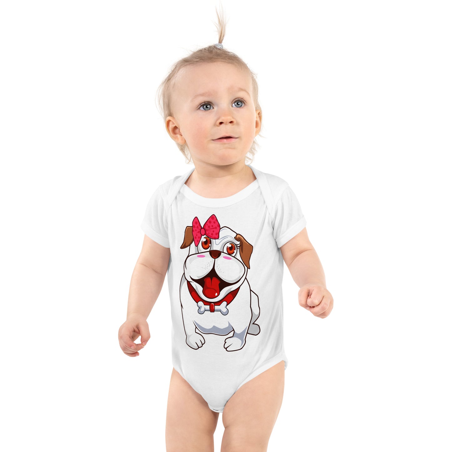 Elegant Funny Bulldog Dog Bodysuit, No. 0241