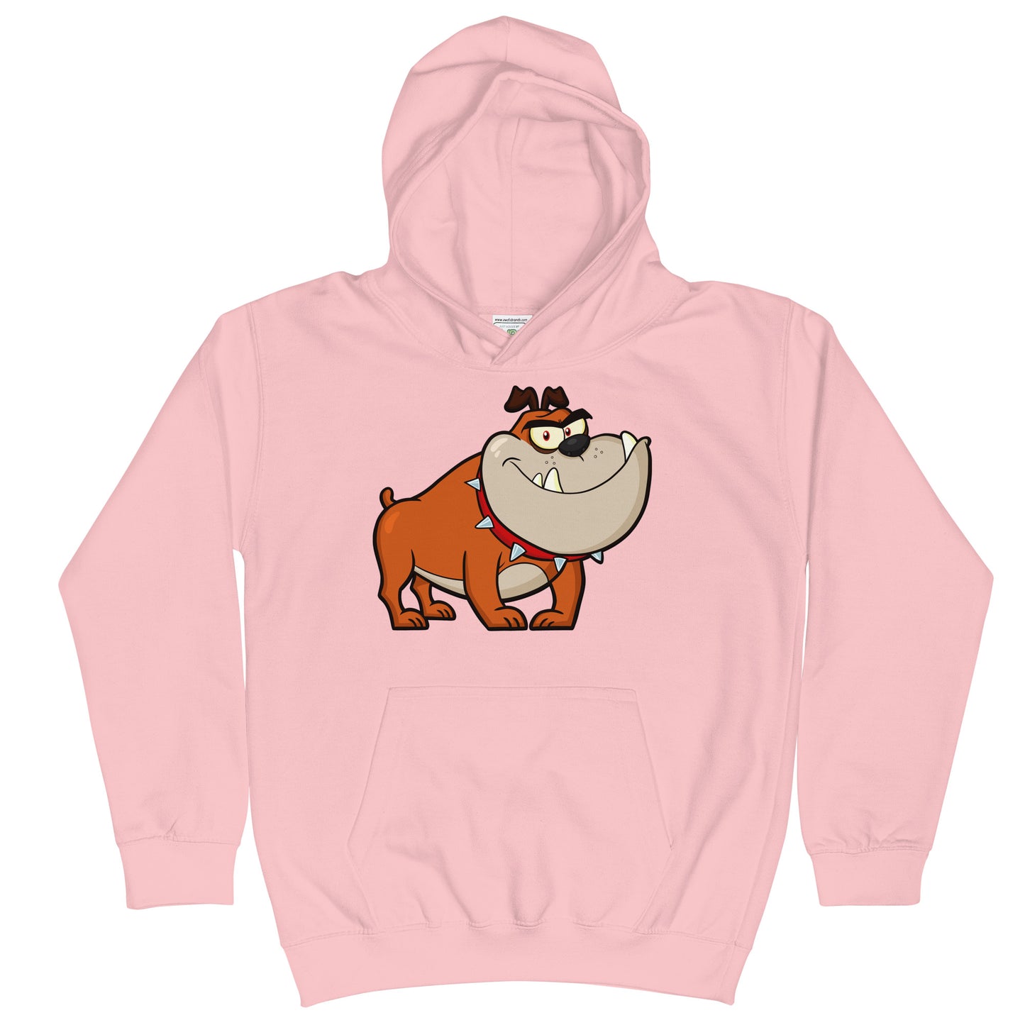 Funny Smiling Bulldog Dog Hoodie, No. 0519