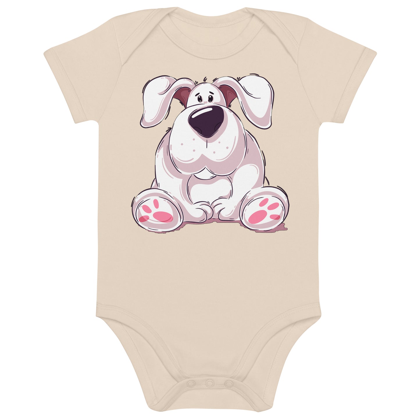 Cute Illustrated Dog Bodysuit, No. 0596