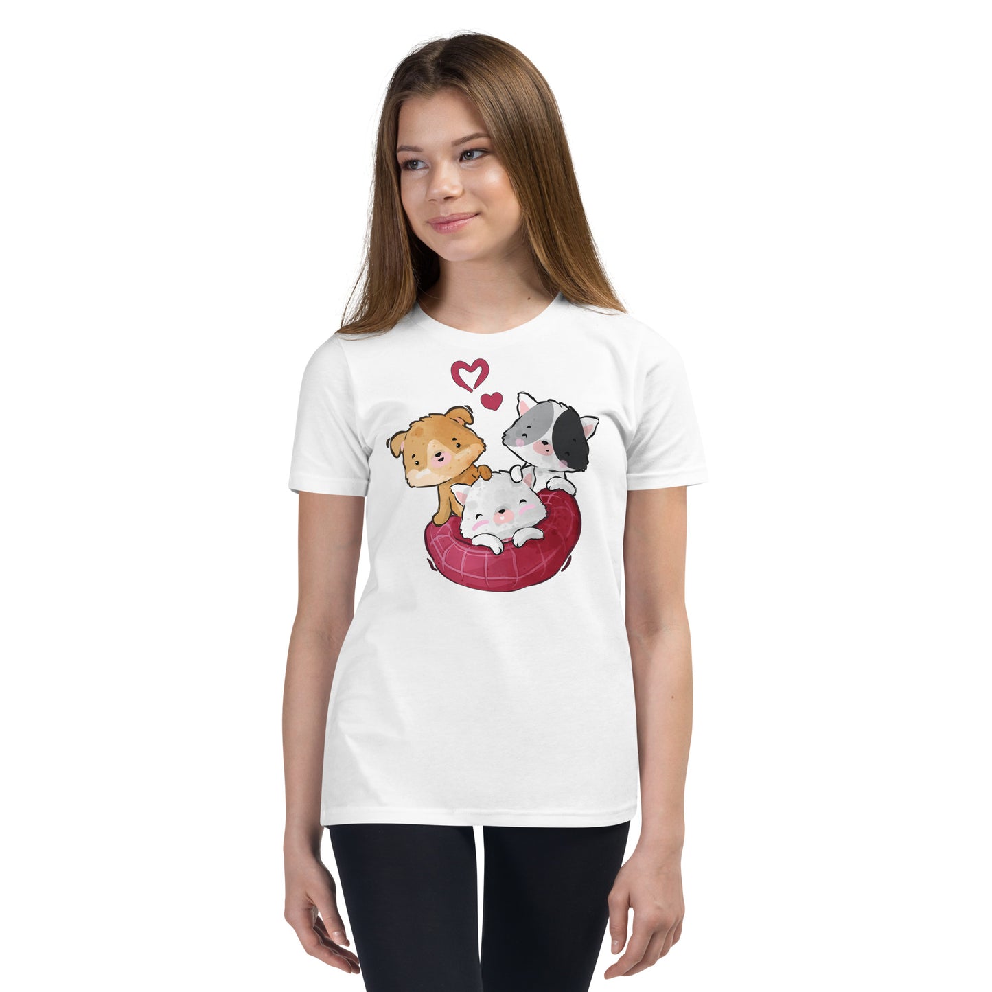 Cute Kitten Cats Playing T-shirt, No. 0307