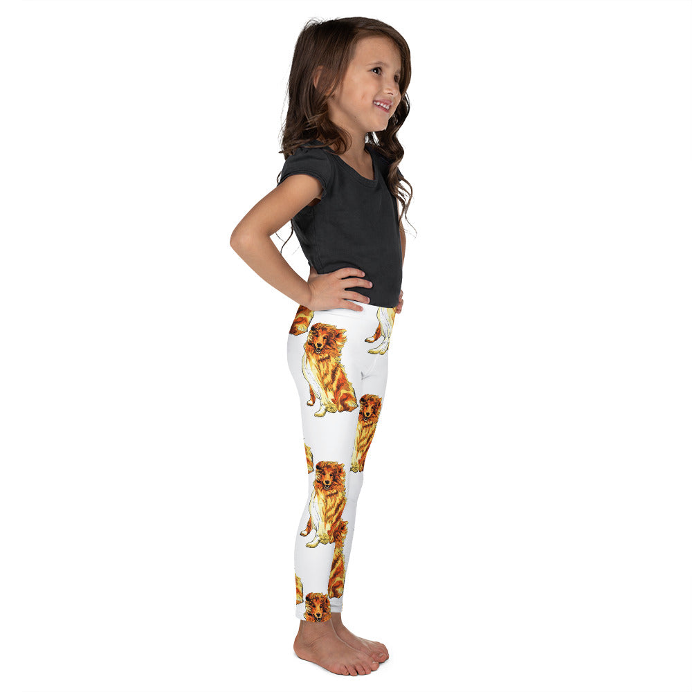 Cool Rough Collie Dog, Leggings, No. 0585