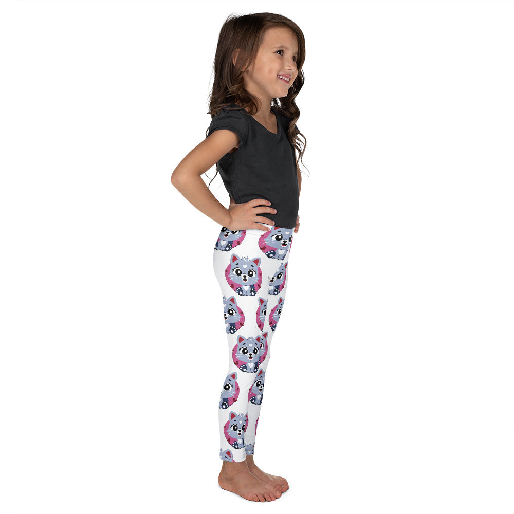 Cute Cat with Big Eyes, Leggings, No. 0165