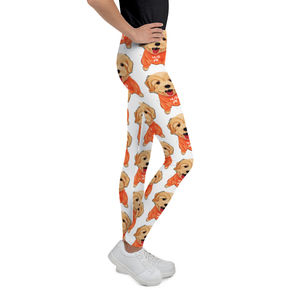 Cute Golden Retriever Dog, Leggings, No. 0302