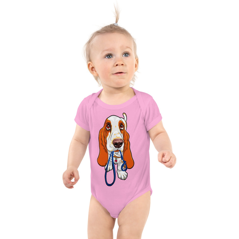 Basset Hound Dog, Bodysuits, No. 0570