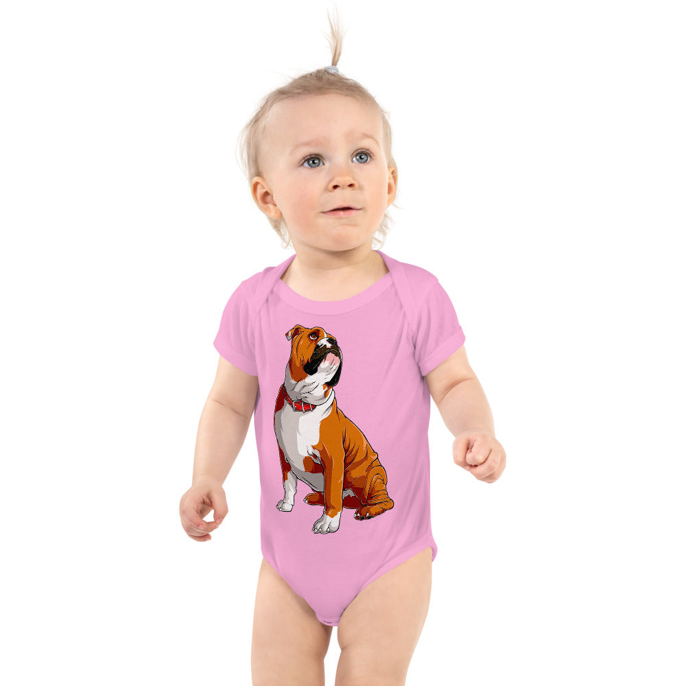 Cool English Bulldog Dog, Bodysuits, No. 0128