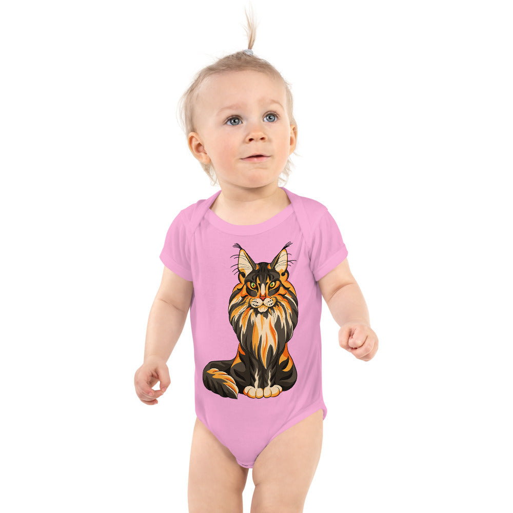 Cool Maine Coon Cat, Bodysuits, No. 0582