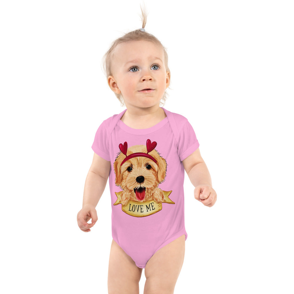 Cute Golden Retriever Dog, Bodysuits, No. 0303