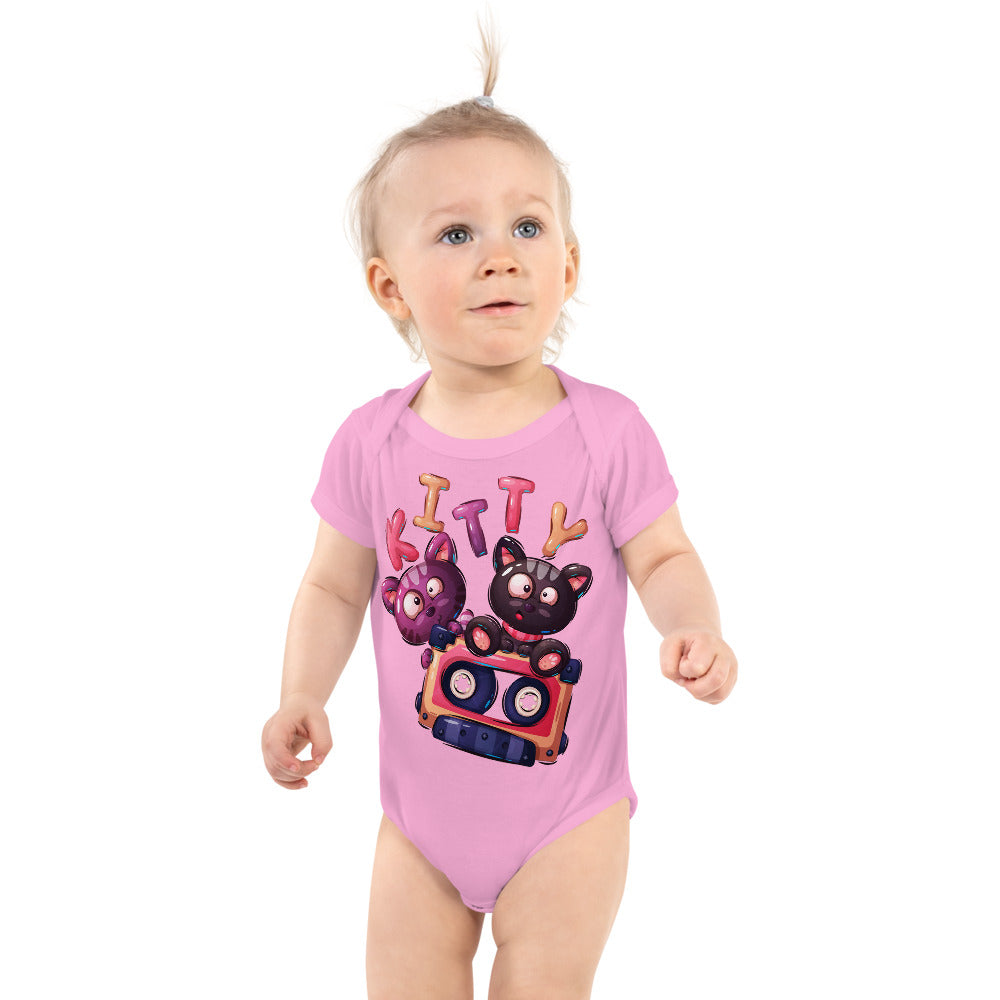 Cute Kitten Cats, Bodysuits, No. 0308
