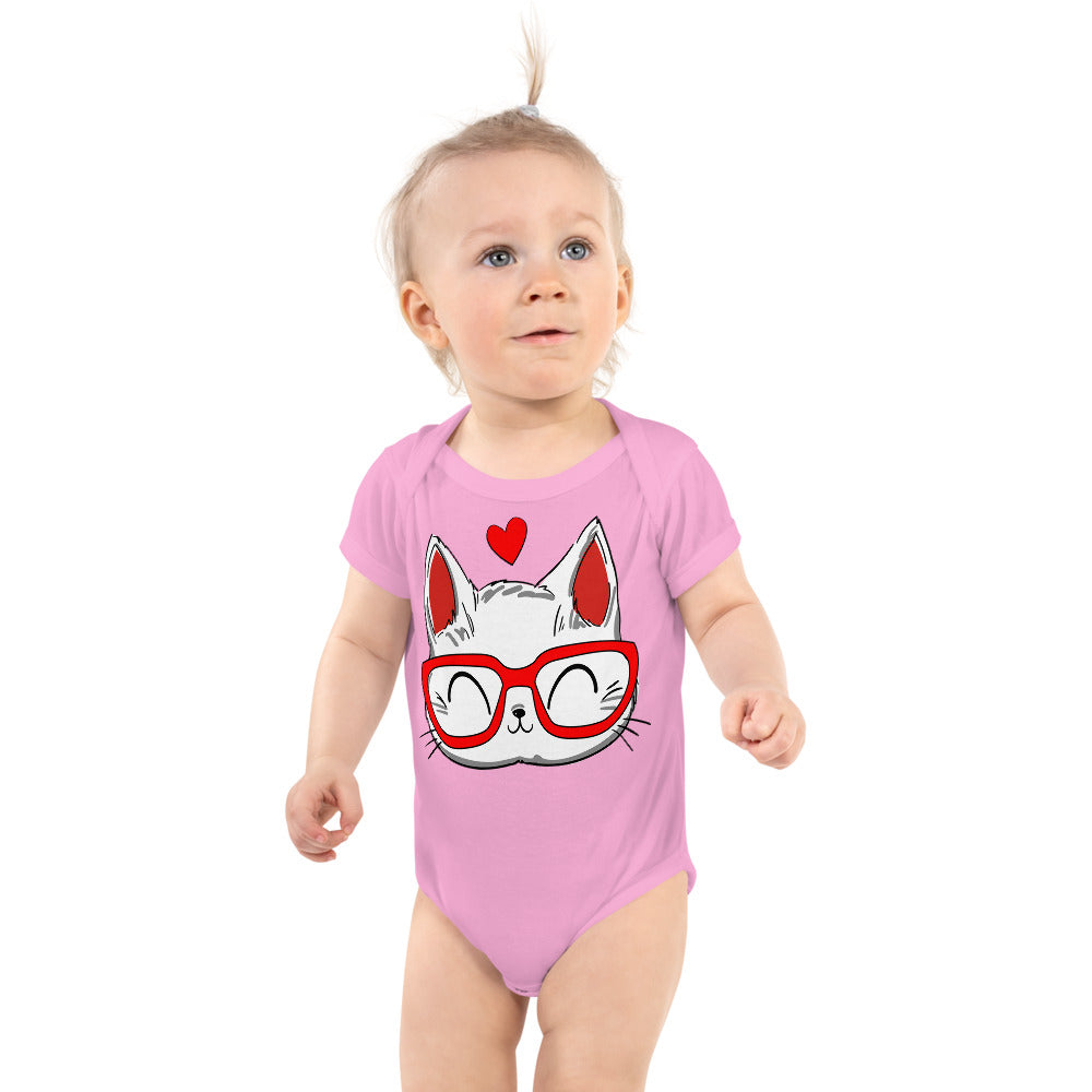 Cute Kitty Cat Face, Bodysuits, No. 0208