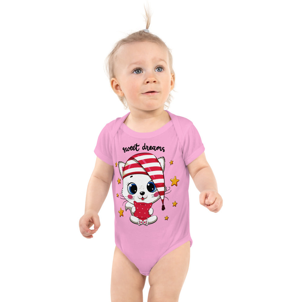 Cute Kitty Cat Wants Sleep, Bodysuits, No. 0325