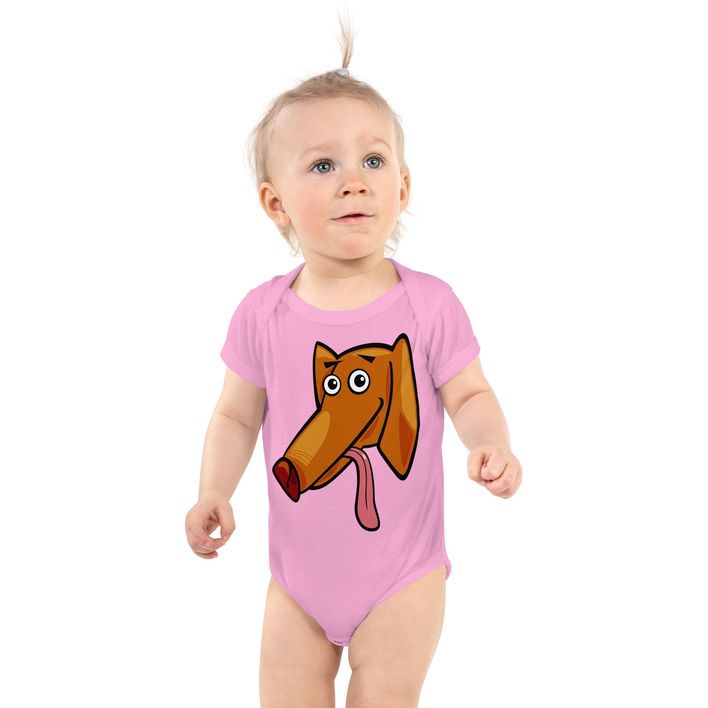 Comic Dog Face Bodysuit, No. 0115