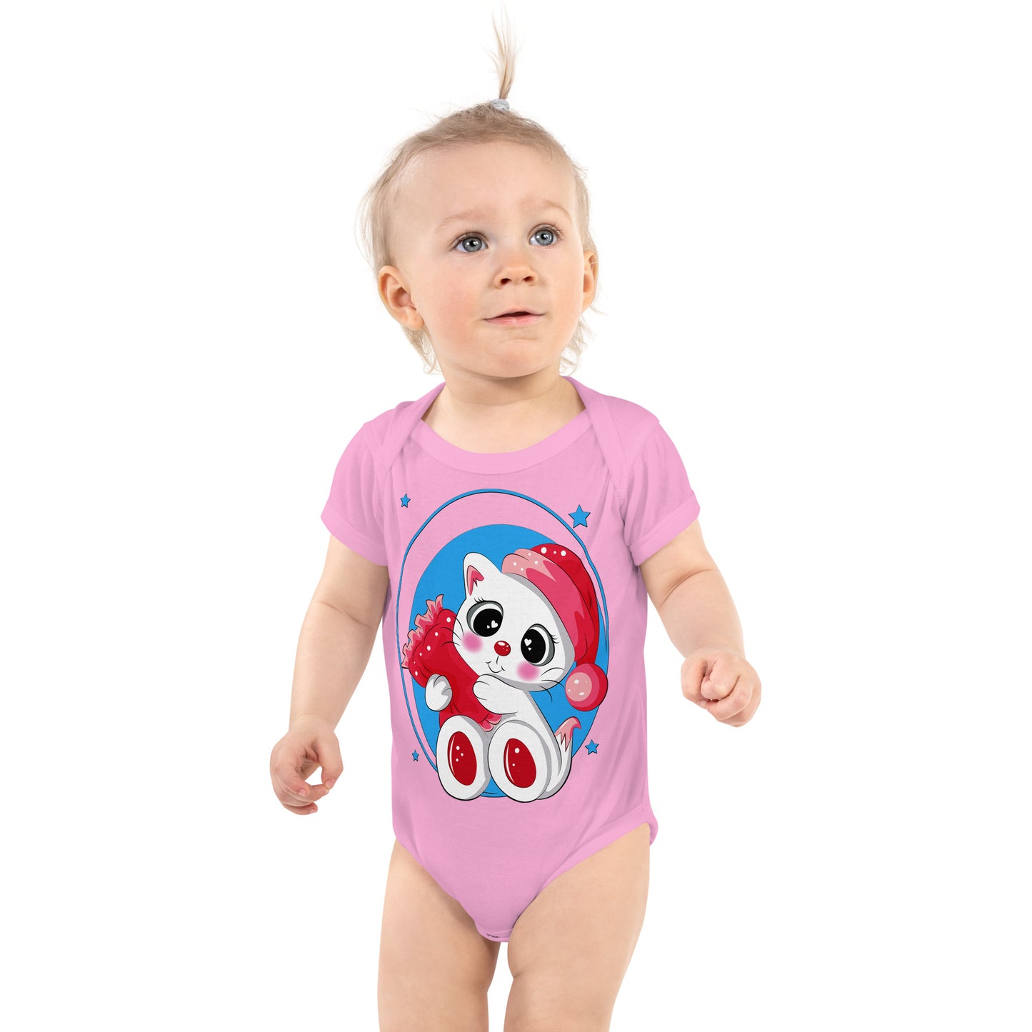 Cute Kitty Cat with Pink Pillow Bodysuit, No. 0331