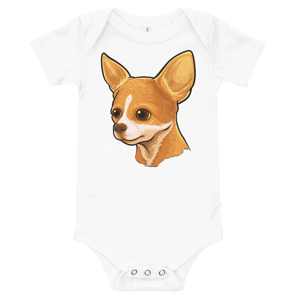 Chihuahua Dog Portrait Bodysuit, No. 0572