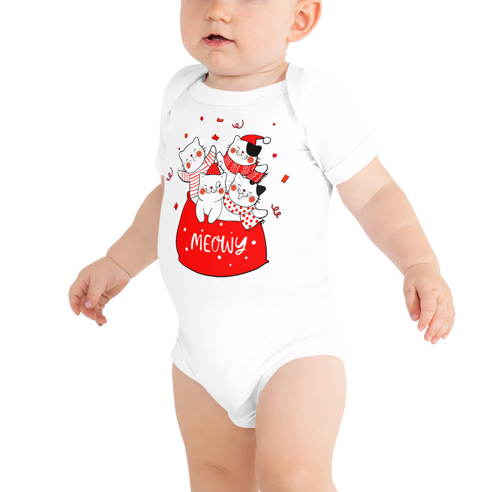 Christmas Cats Bodysuit, No. 0002