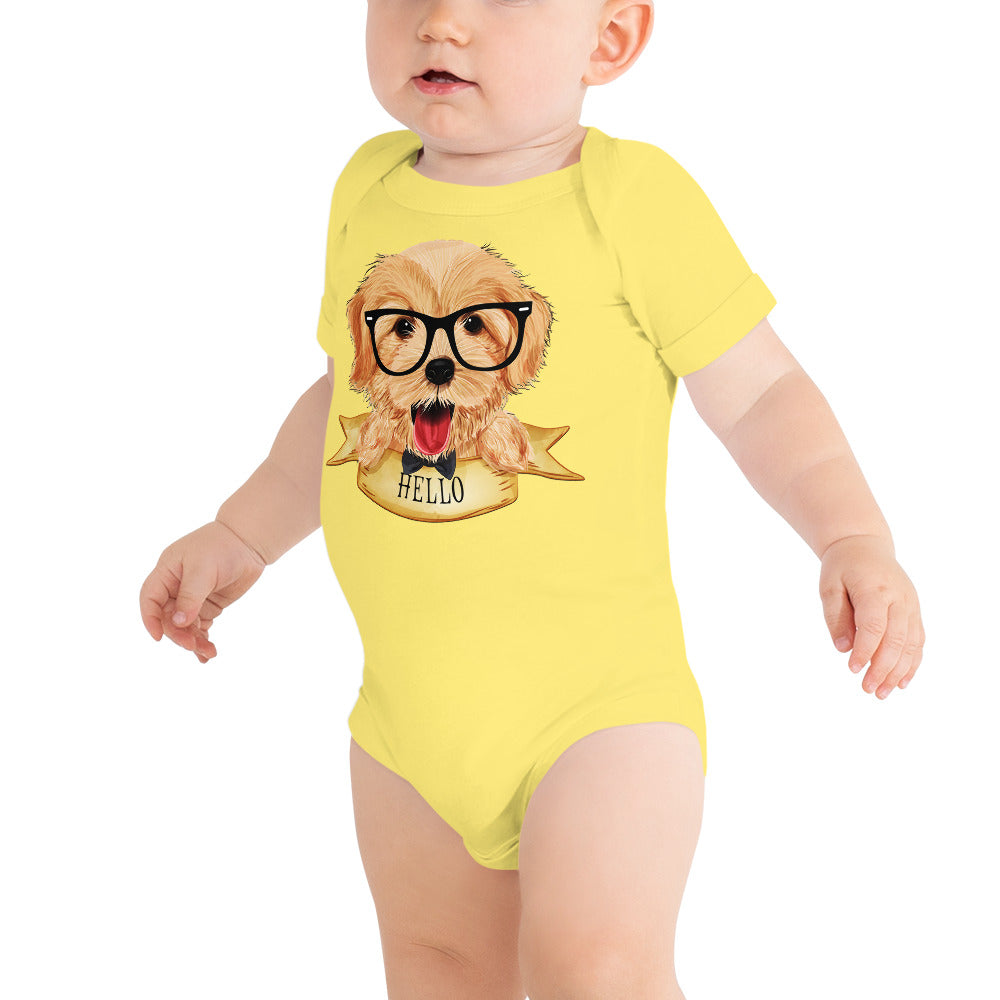 Lovely Golden Retriever Dog, Bodysuits, No. 0475
