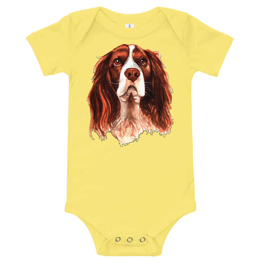 Cute Dog Illustration, Bodysuits, No. 0191