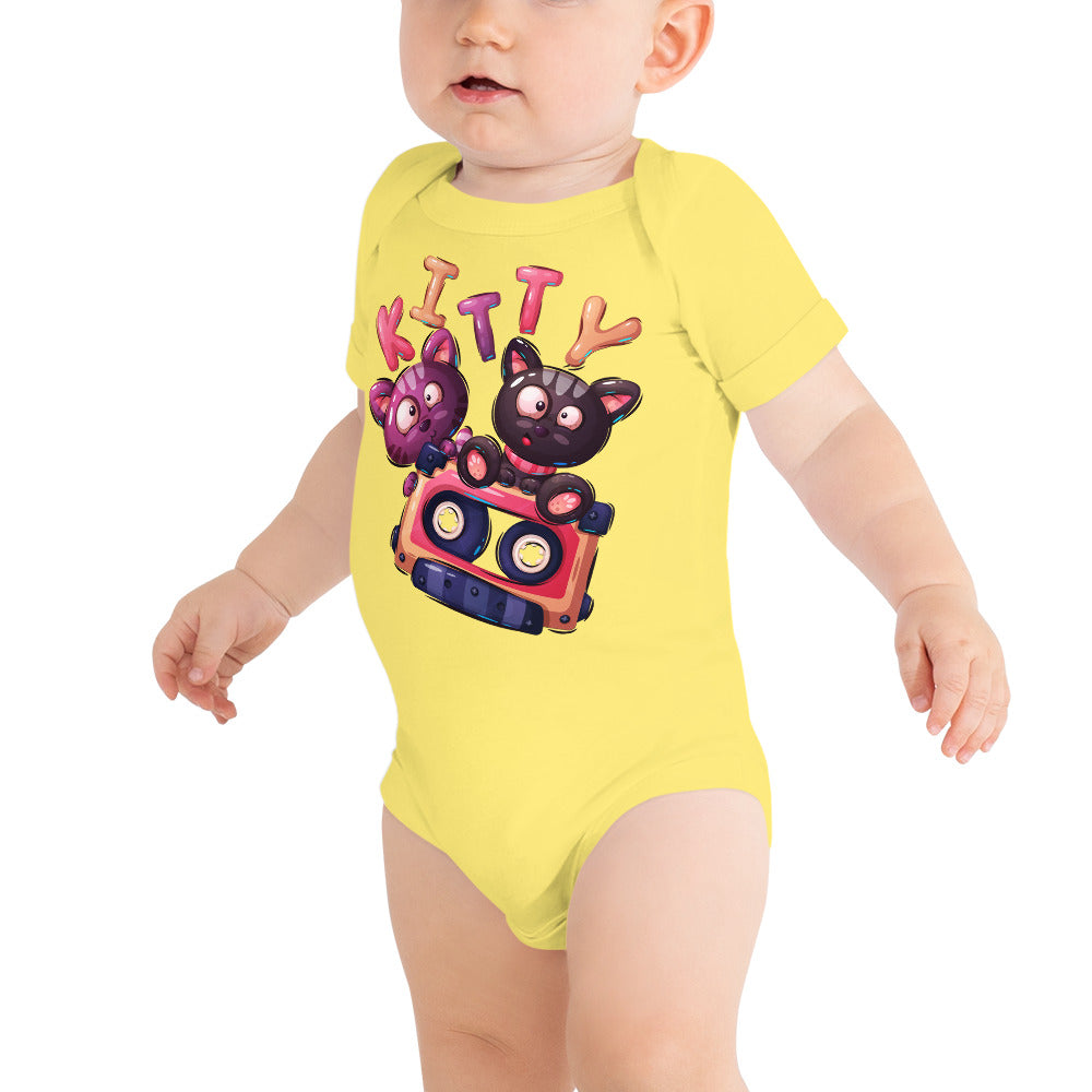 Cute Kitten Cats, Bodysuits, No. 0308