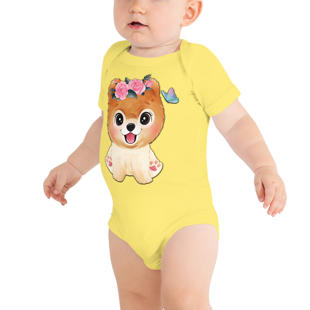Cute Little Dog, Bodysuits, No. 0356