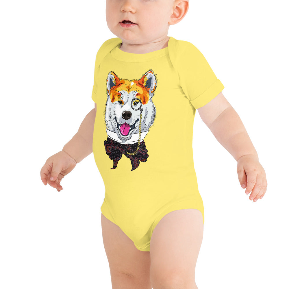 Cute Elegant Dog, Bodysuits, No. 0196