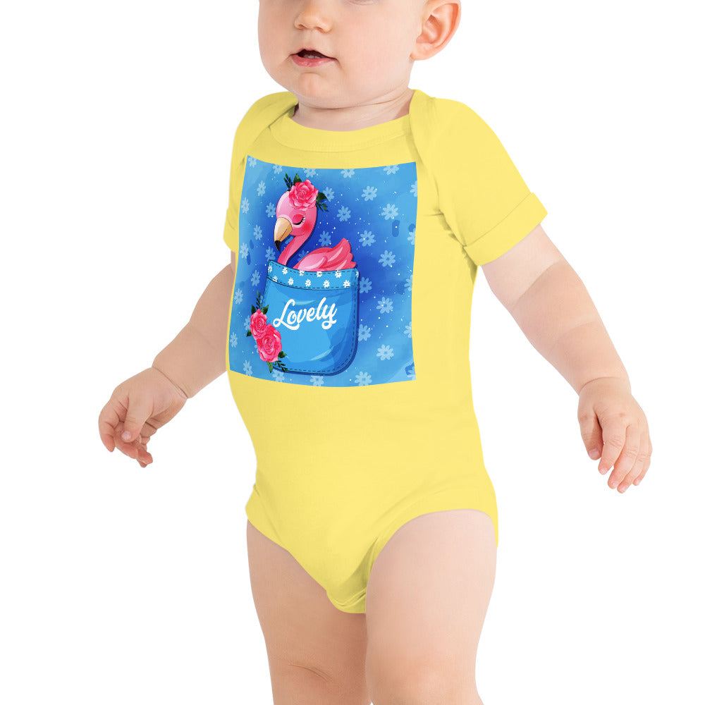 Flamingo Inside Pocket, Bodysuits, No. 0394
