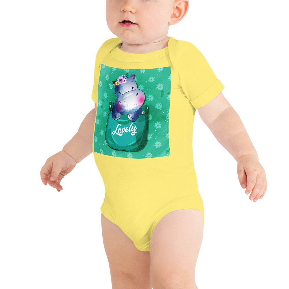 Hippo Inside Pocket, Bodysuits, No. 0458