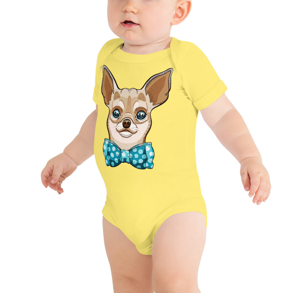 Elegant Funny Chihuahua Dog, Bodysuits, No. 0600