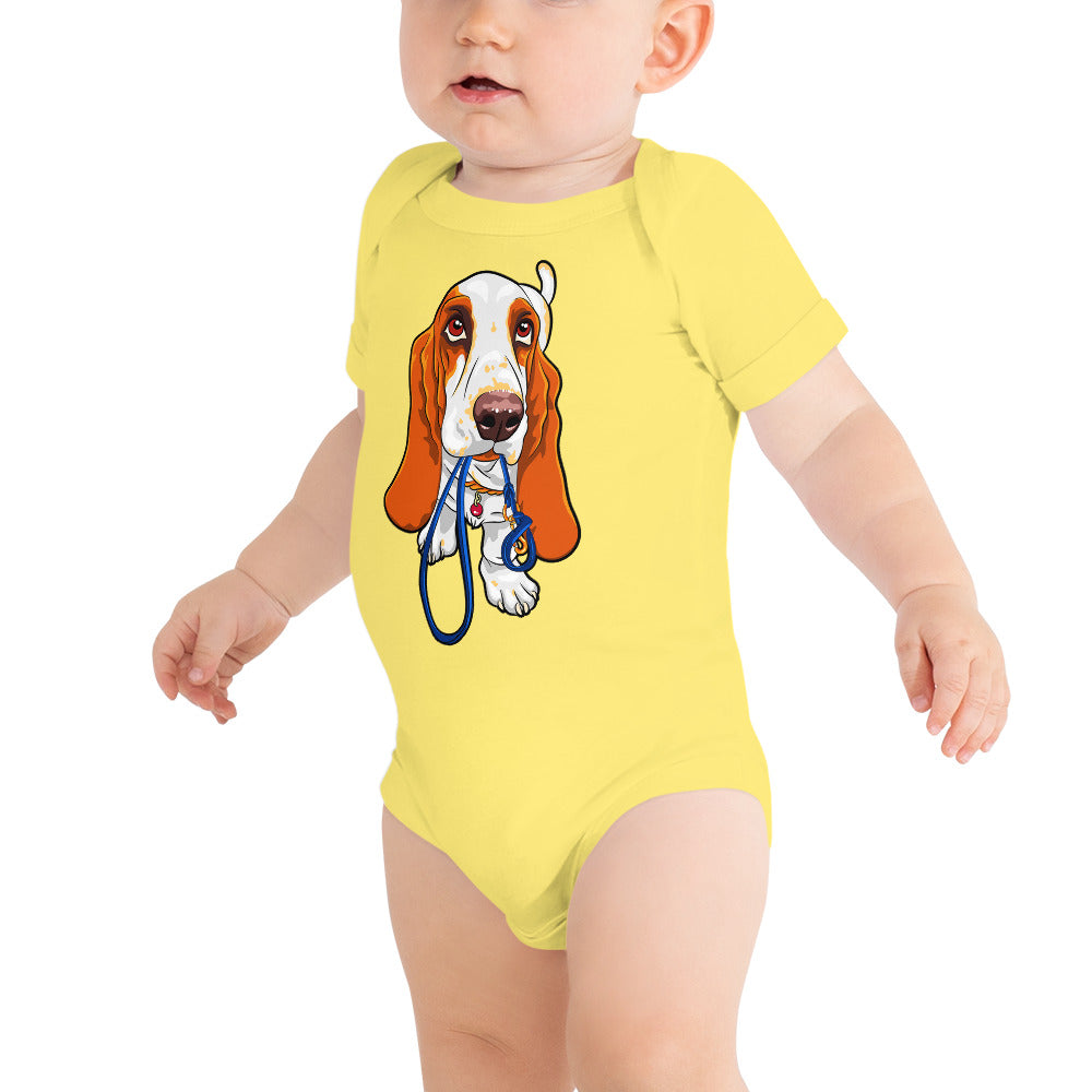 Basset Hound Dog Bodysuit, No. 0570