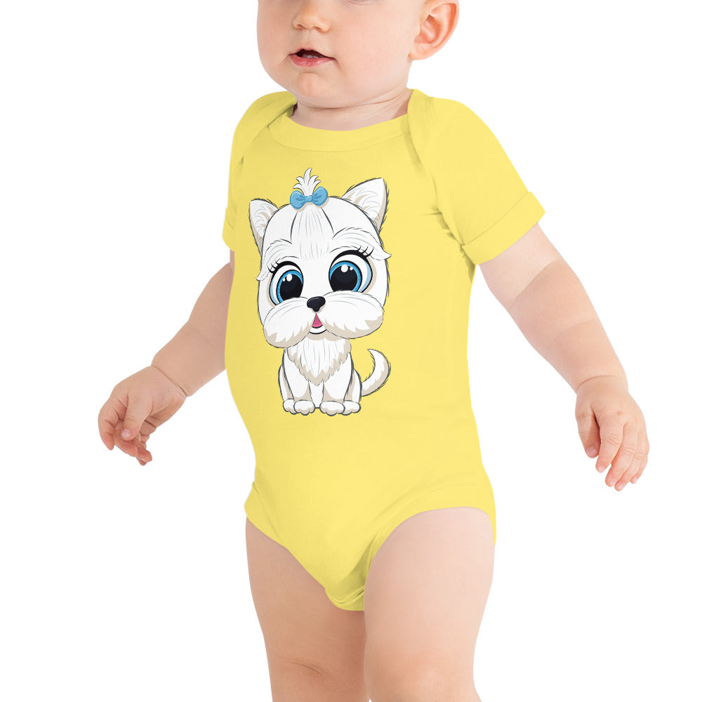 Cute Baby Dog Bodysuit, No. 0148