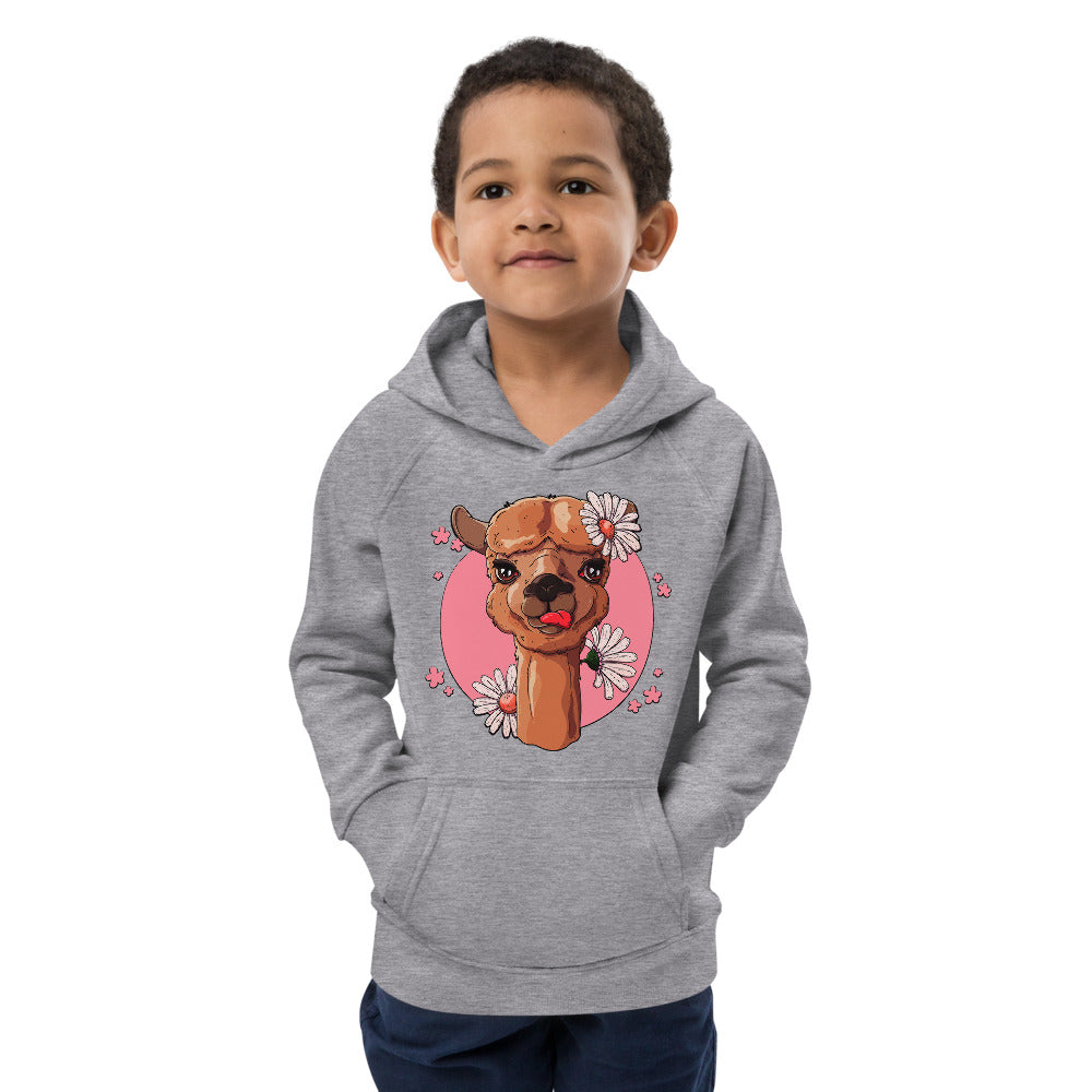 Cute Alpaca with Flowers, Hoodies, No. 0059