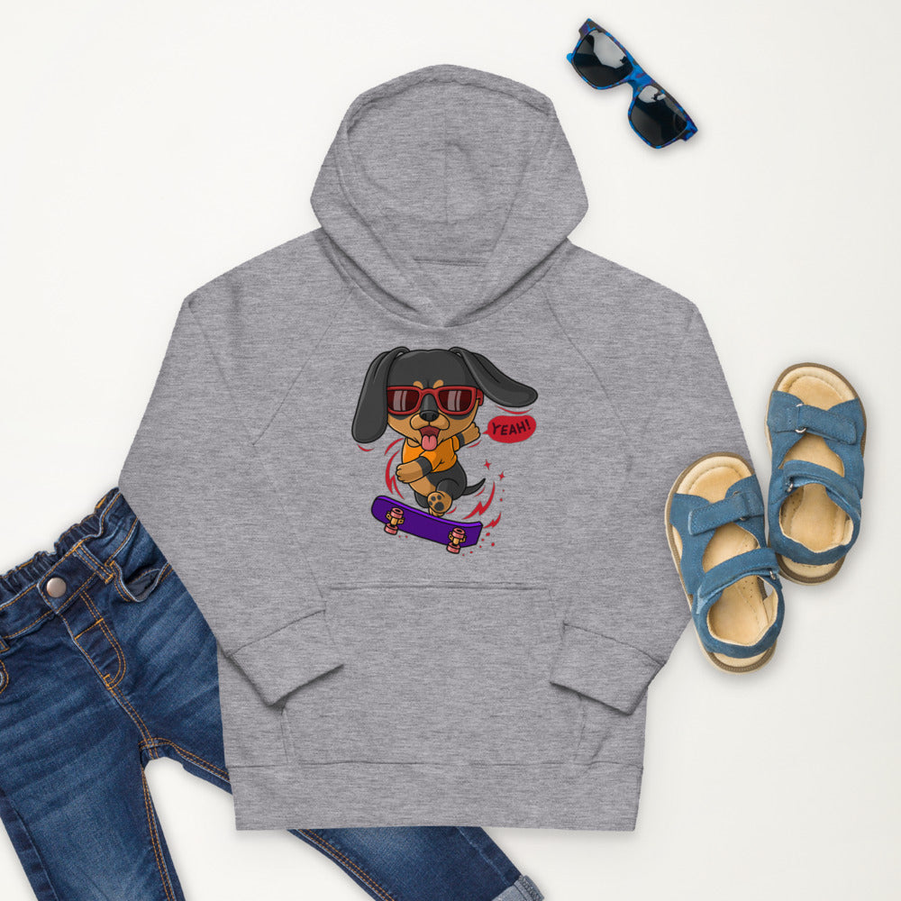 Cool Dachshund Dog Playing Skateboard, Hoodies, No. 0257