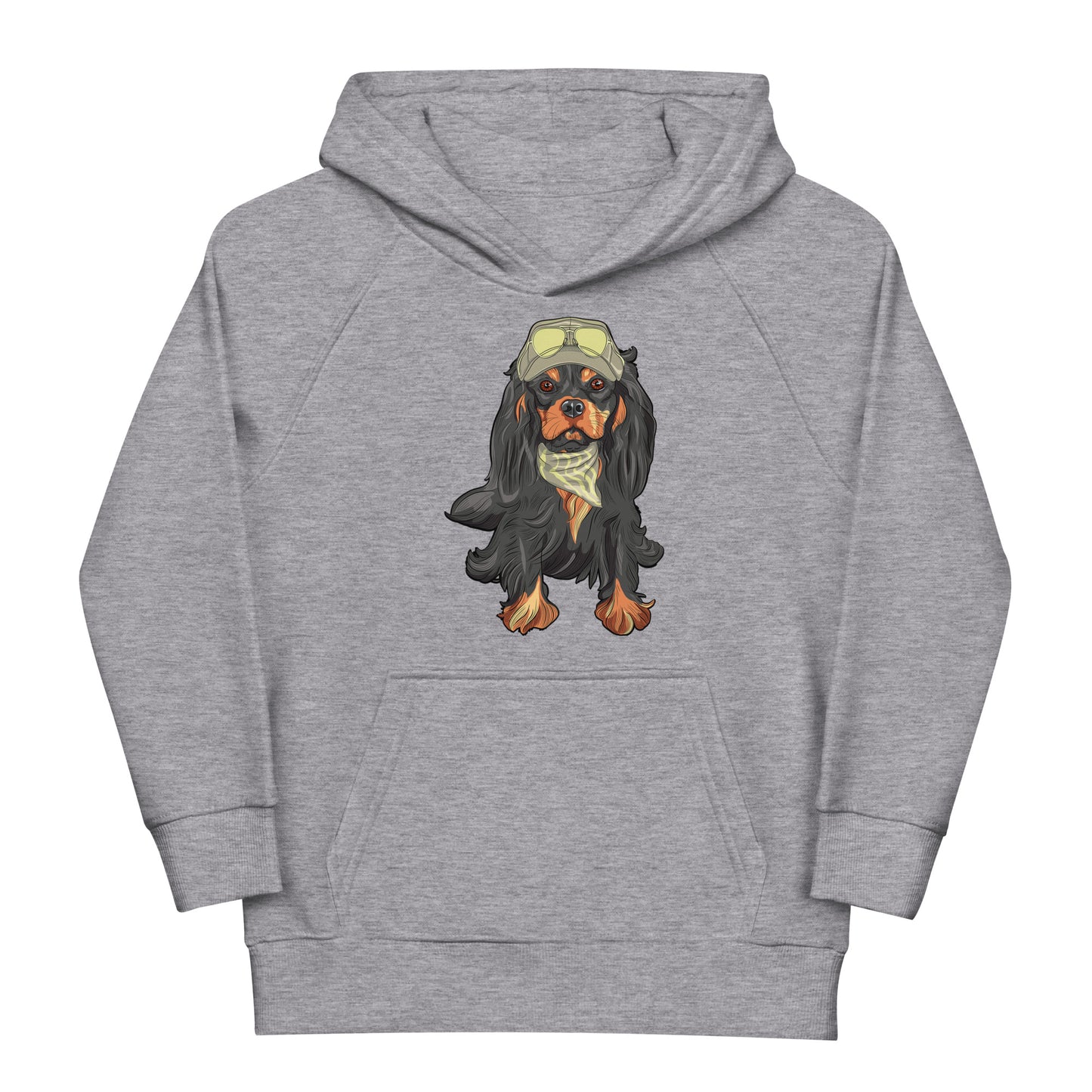 Cavalier King Charles Spaniel Dog Puts Glasses on Head Hoodie, No. 0110