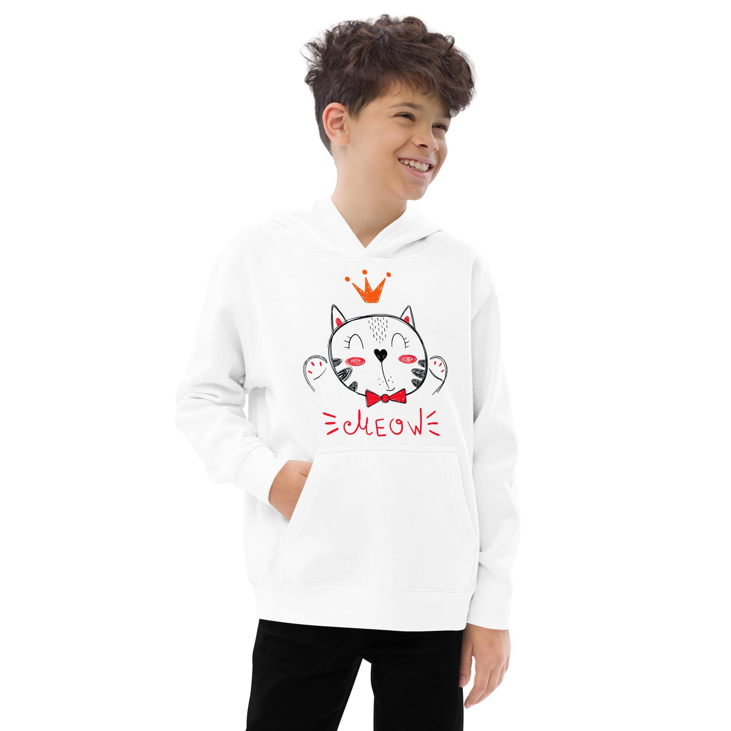 Funny King Cat Hoodie, No. 0509