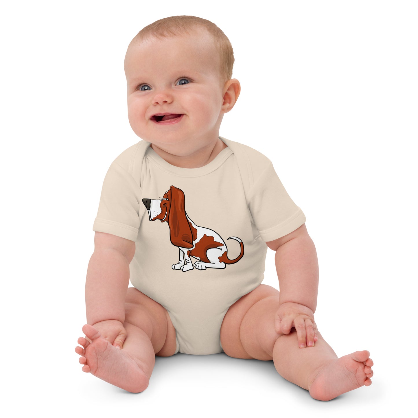Cute Basset Hound Dog Bodysuit, No. 0150