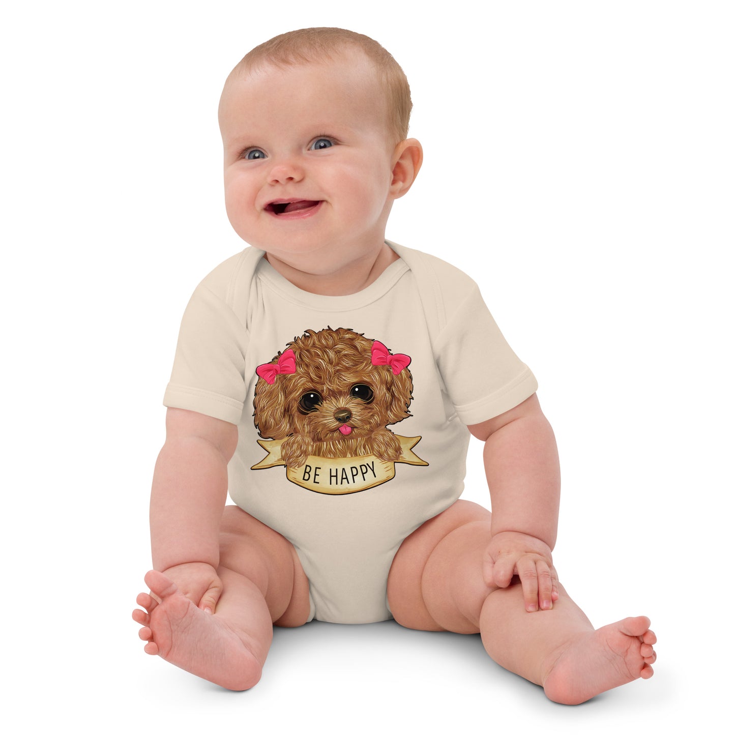 Happy Dog Puppy Bodysuit, No. 0457