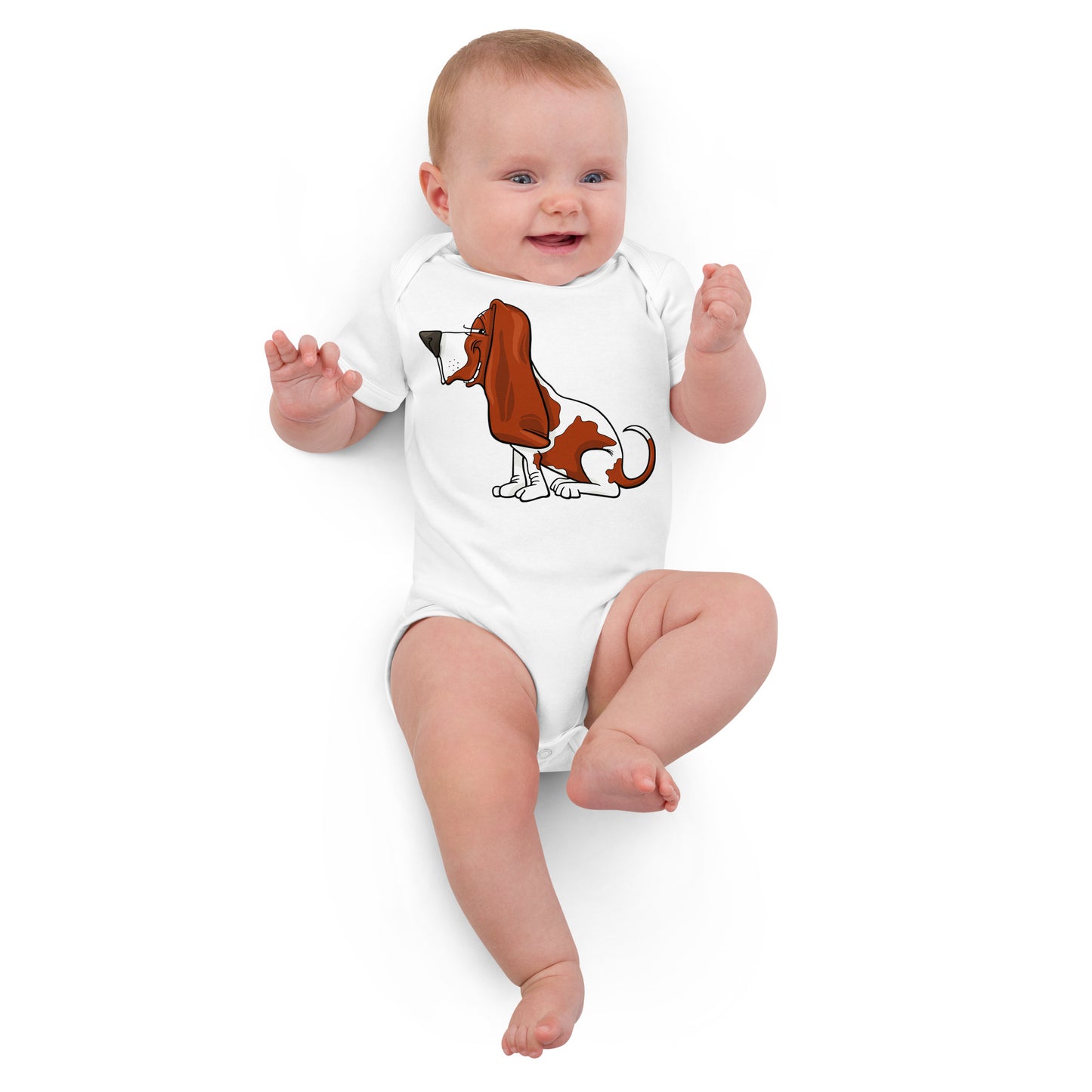 Cute Basset Hound Dog Bodysuit, No. 0150