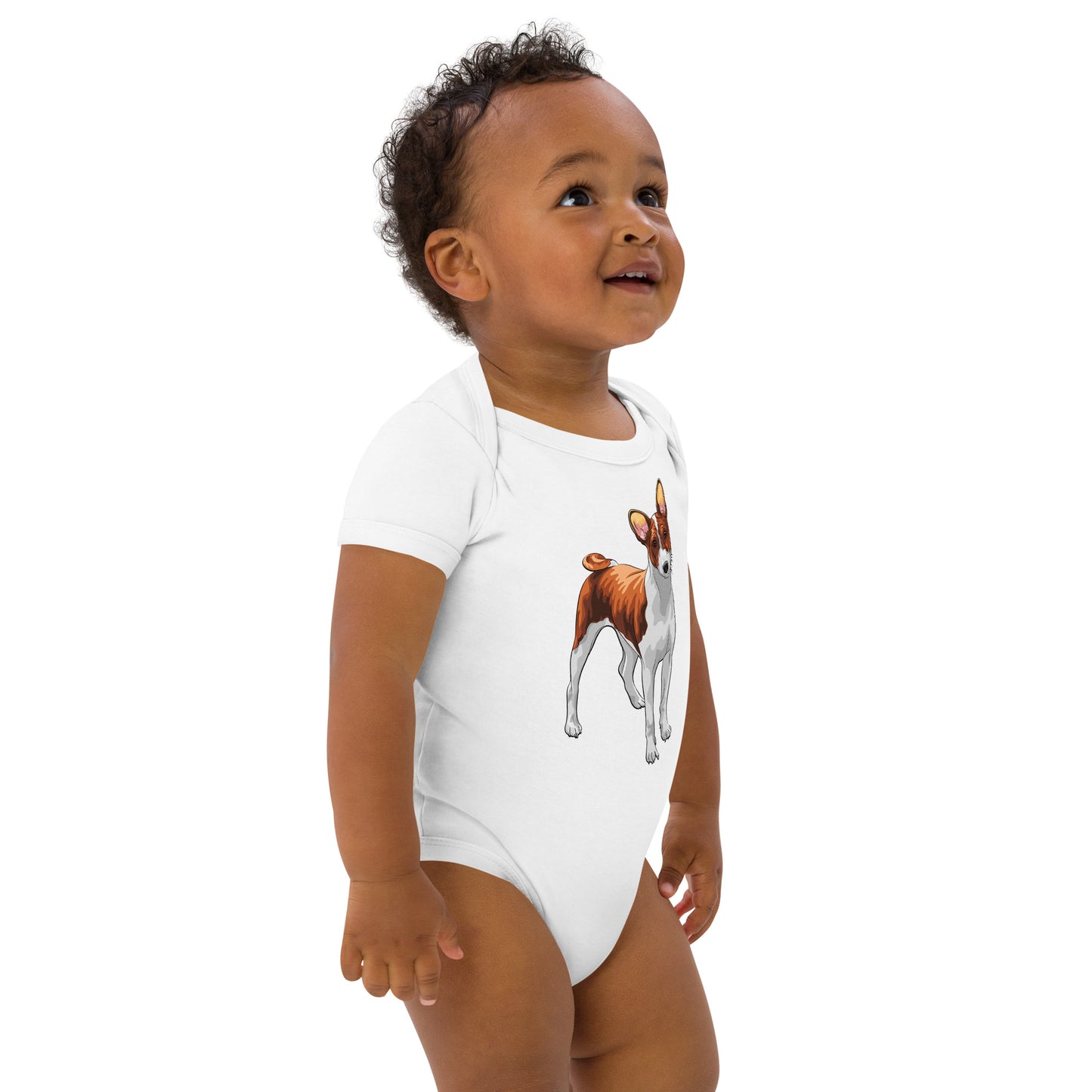 Cute Basenji Dog Bodysuit, No. 0149