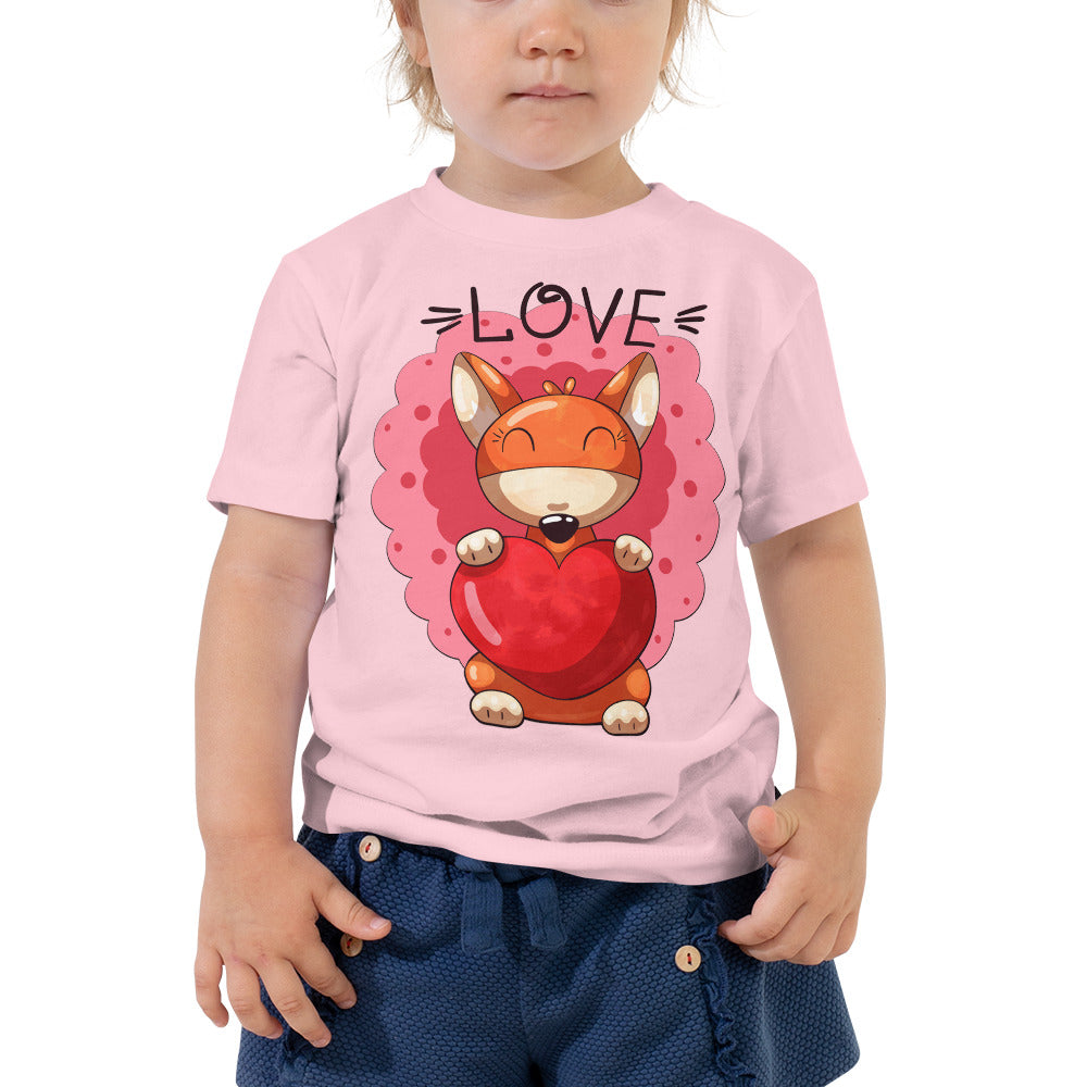 Fox with Heart, T-shirts, No. 0041