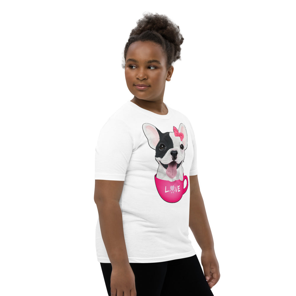 Funny French Bulldog Inside Cup, T-shirts, No. 0416