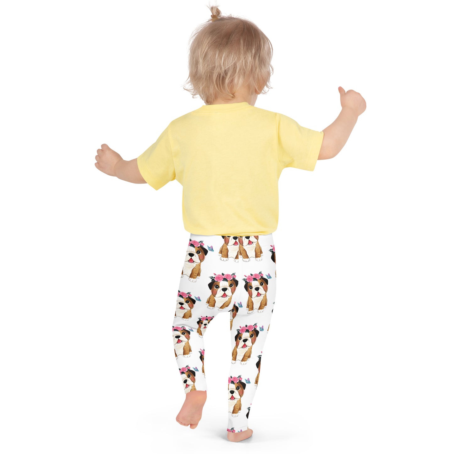 Cute Little Bulldog Dog Leggings, No. 0352