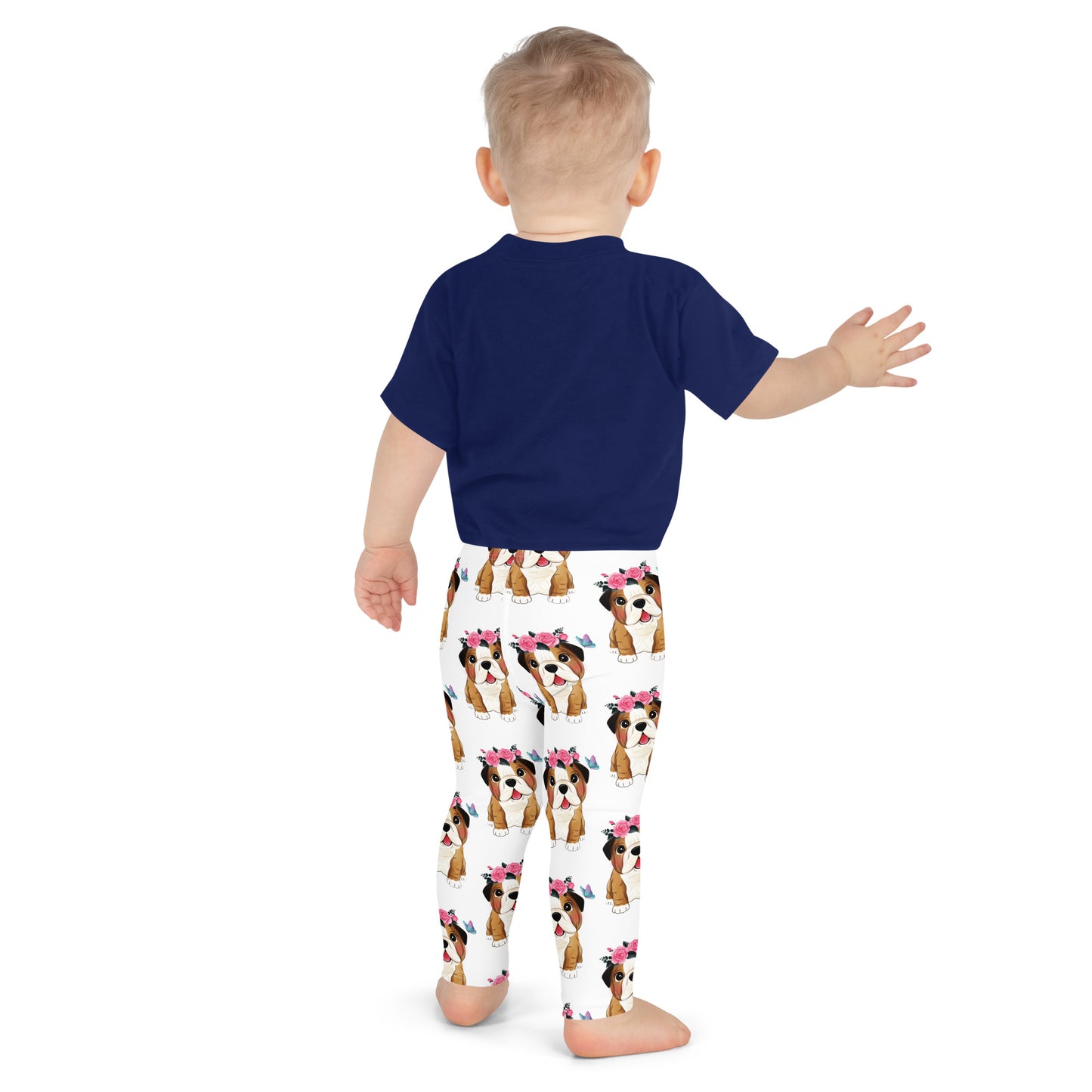 Cute Little Bulldog Dog Leggings, No. 0352