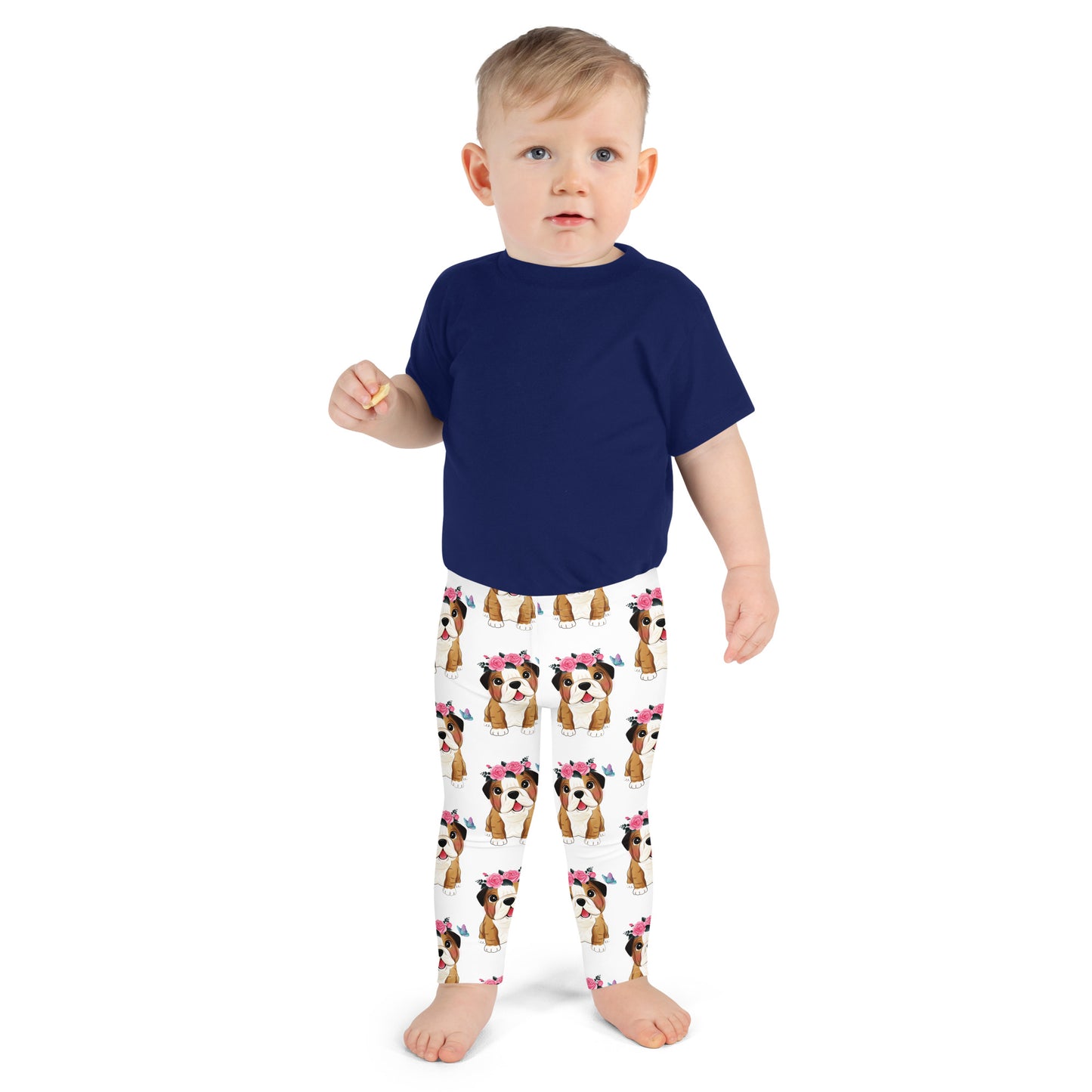 Cute Little Bulldog Dog Leggings, No. 0352