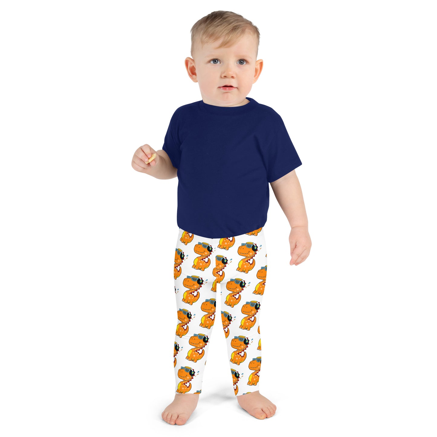 Cool Dinosaur Listening Music Leggings, No. 0099