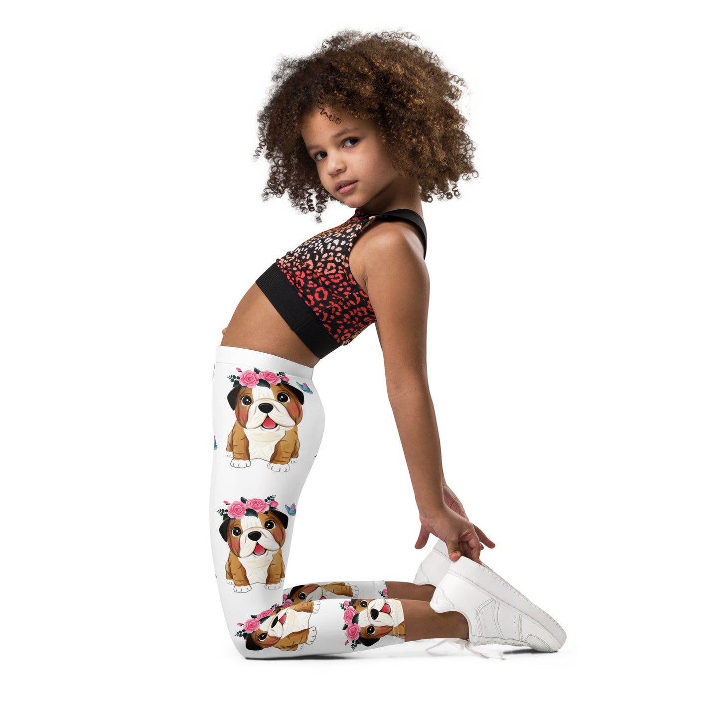 Cute Little Bulldog Dog Leggings, No. 0352