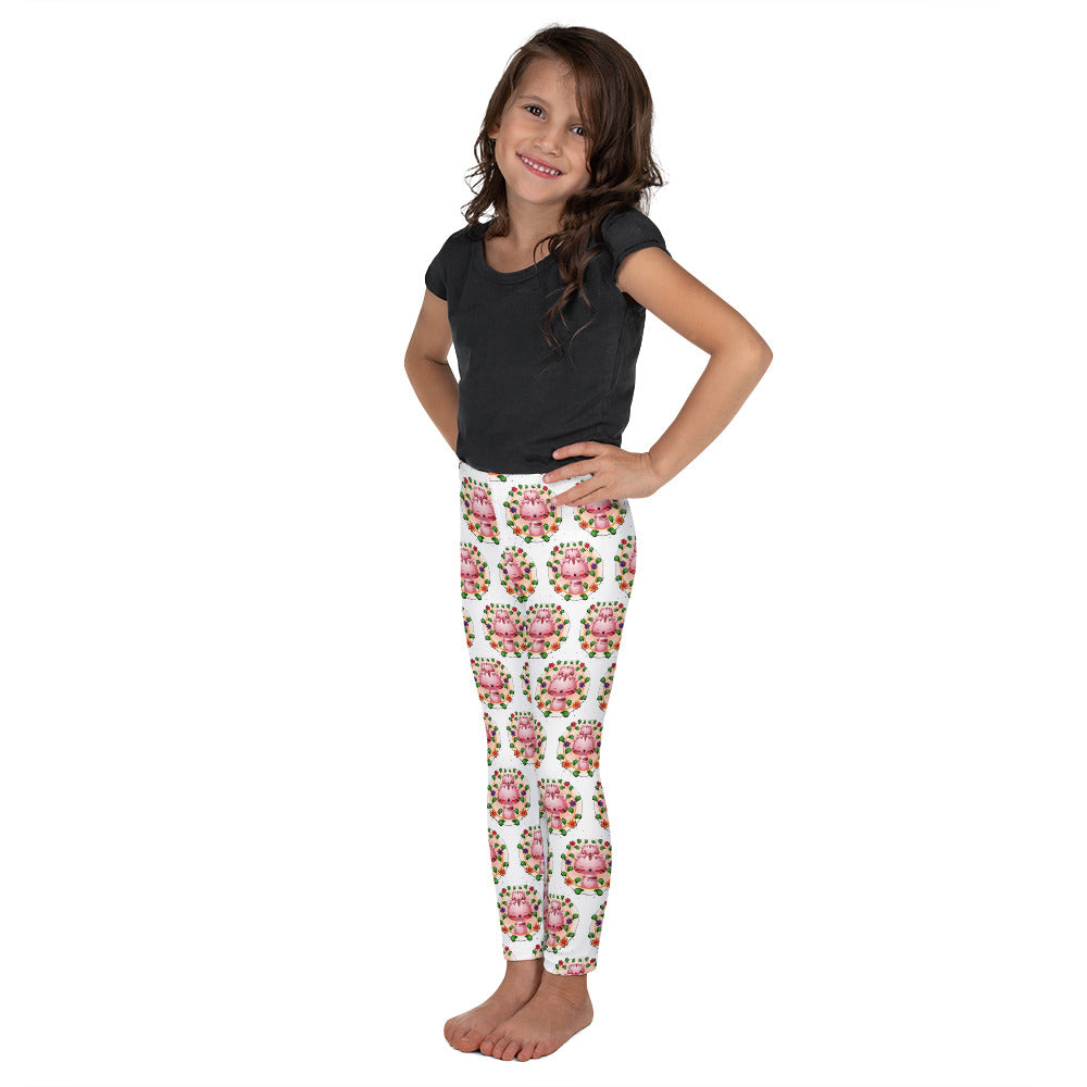 Cute Cats with Flower Wreath Leggings, No. 0287