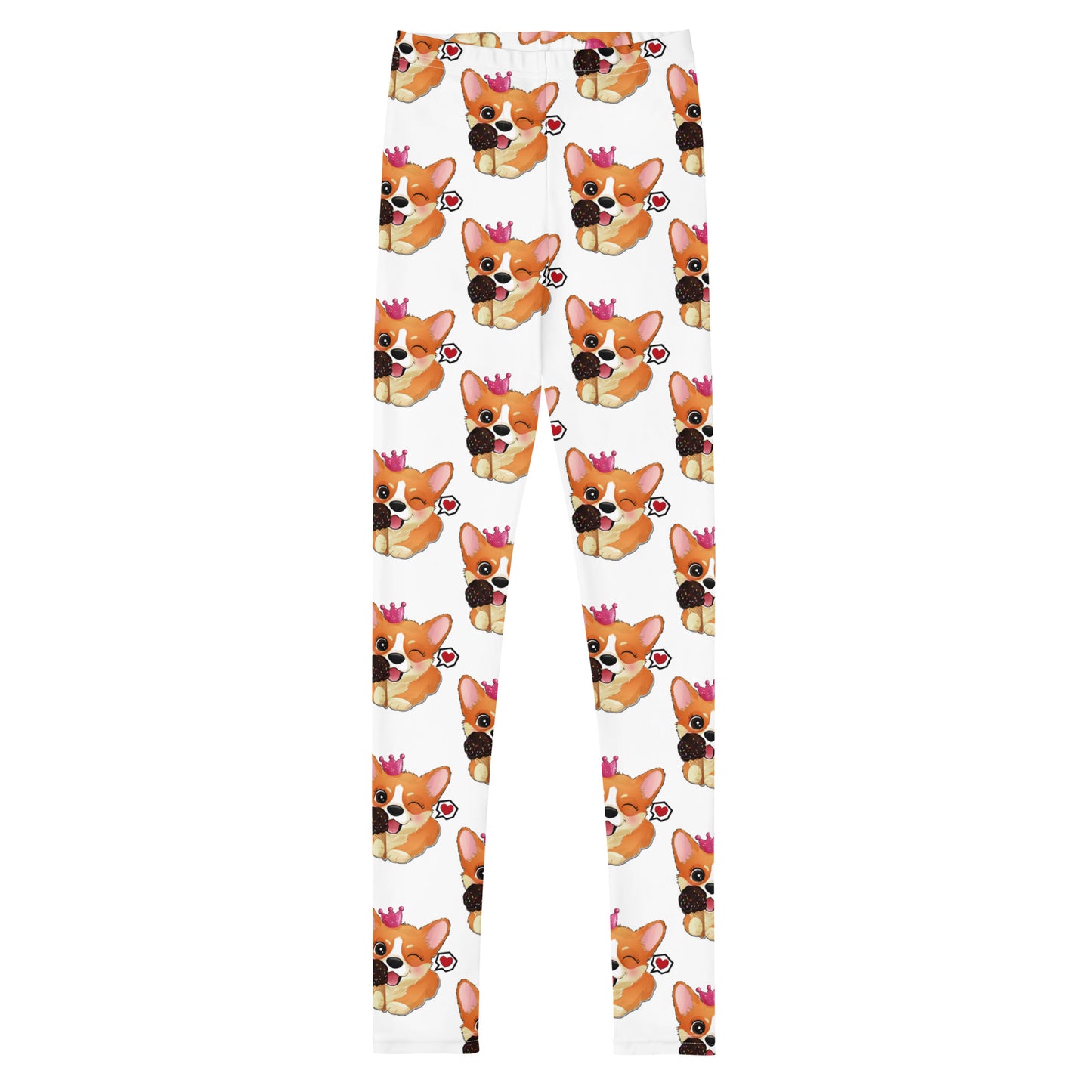 Funny Puppy Dog Eating Ice Cream Leggings, No. 0441