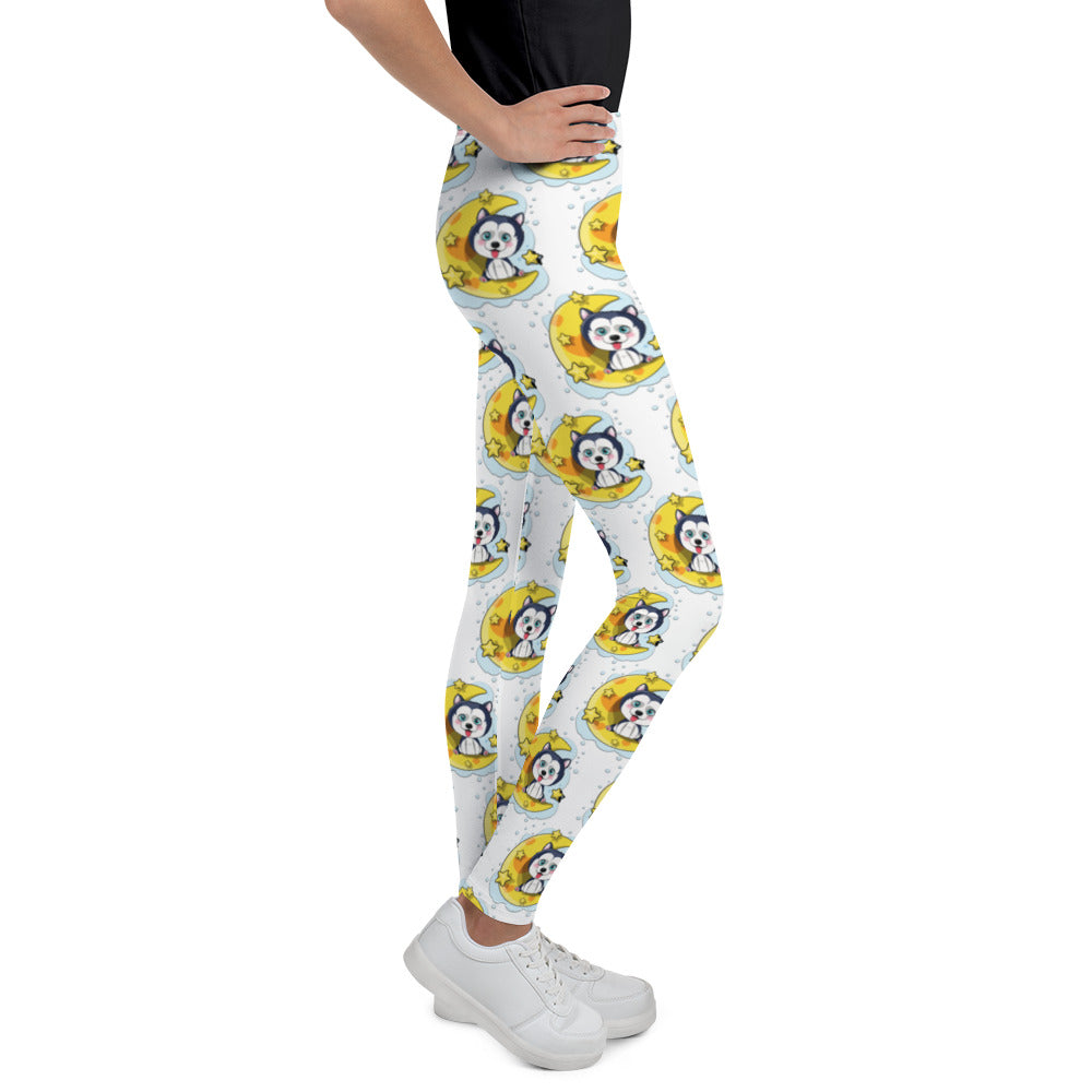 Cute Puppy Husky Leggings, No. 0384