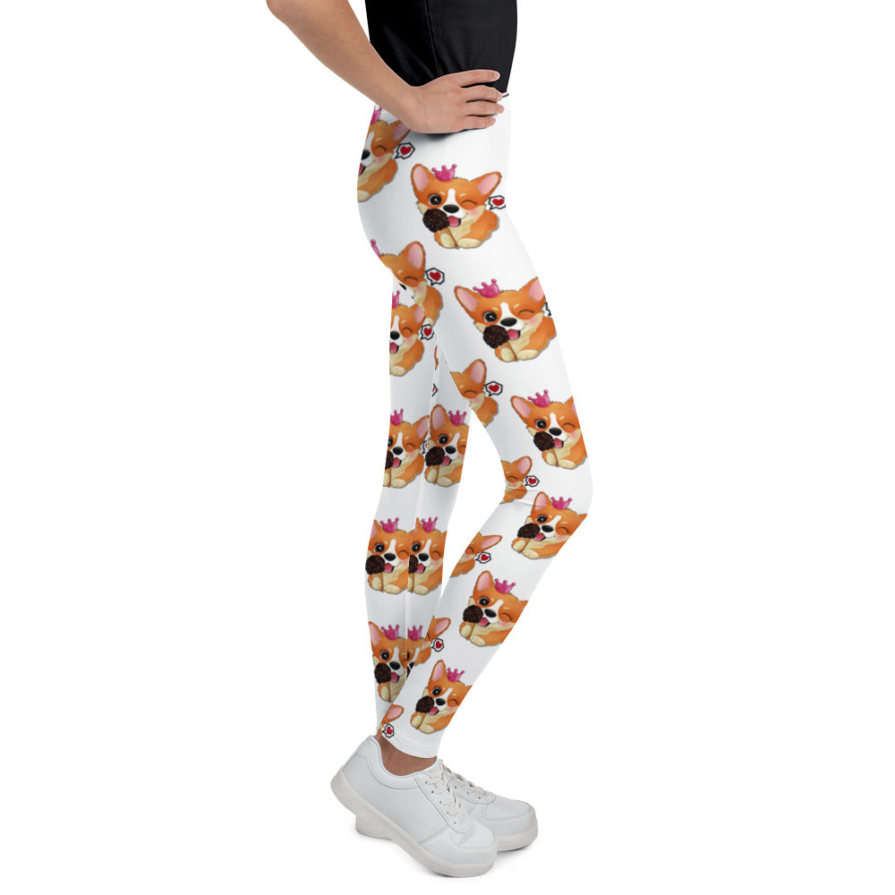 Funny Puppy Dog Eating Ice Cream Leggings, No. 0441