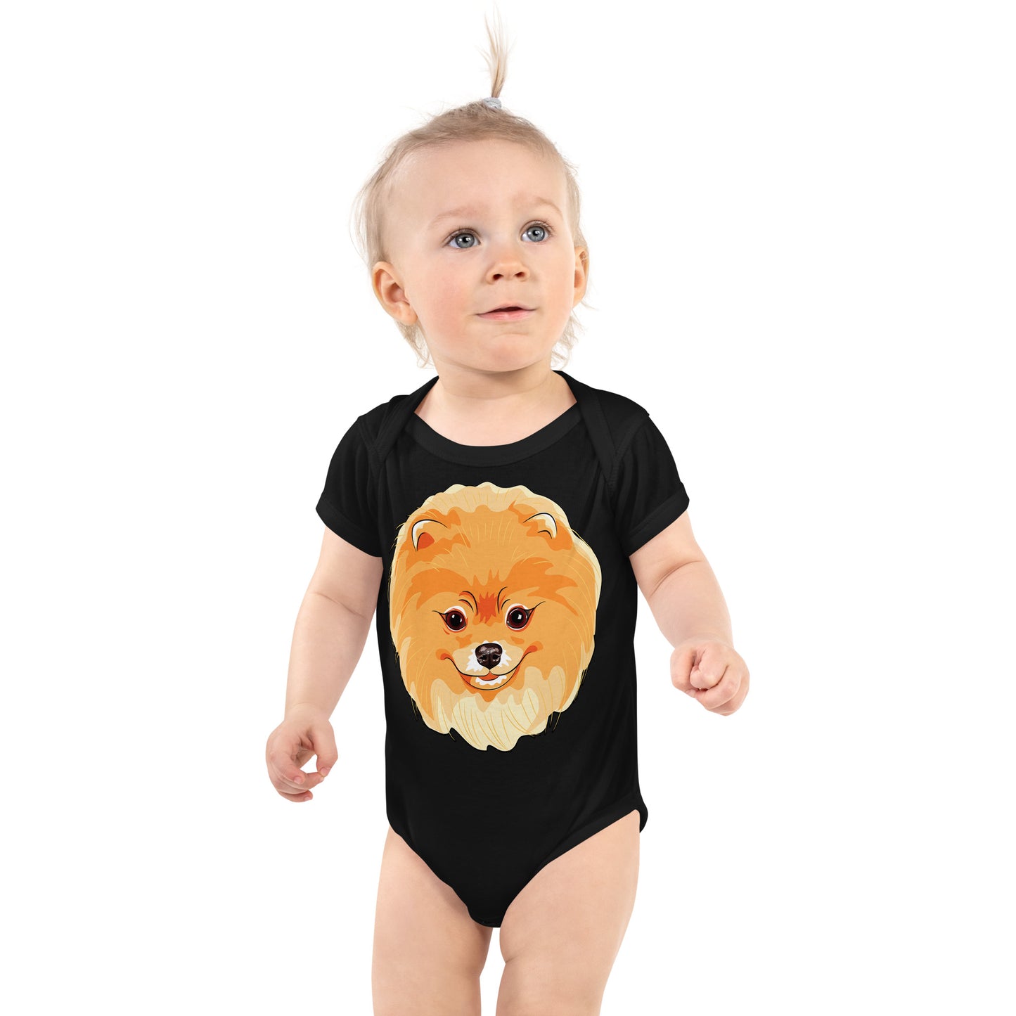Cute Pomeranian Dog Bodysuit, No. 0220