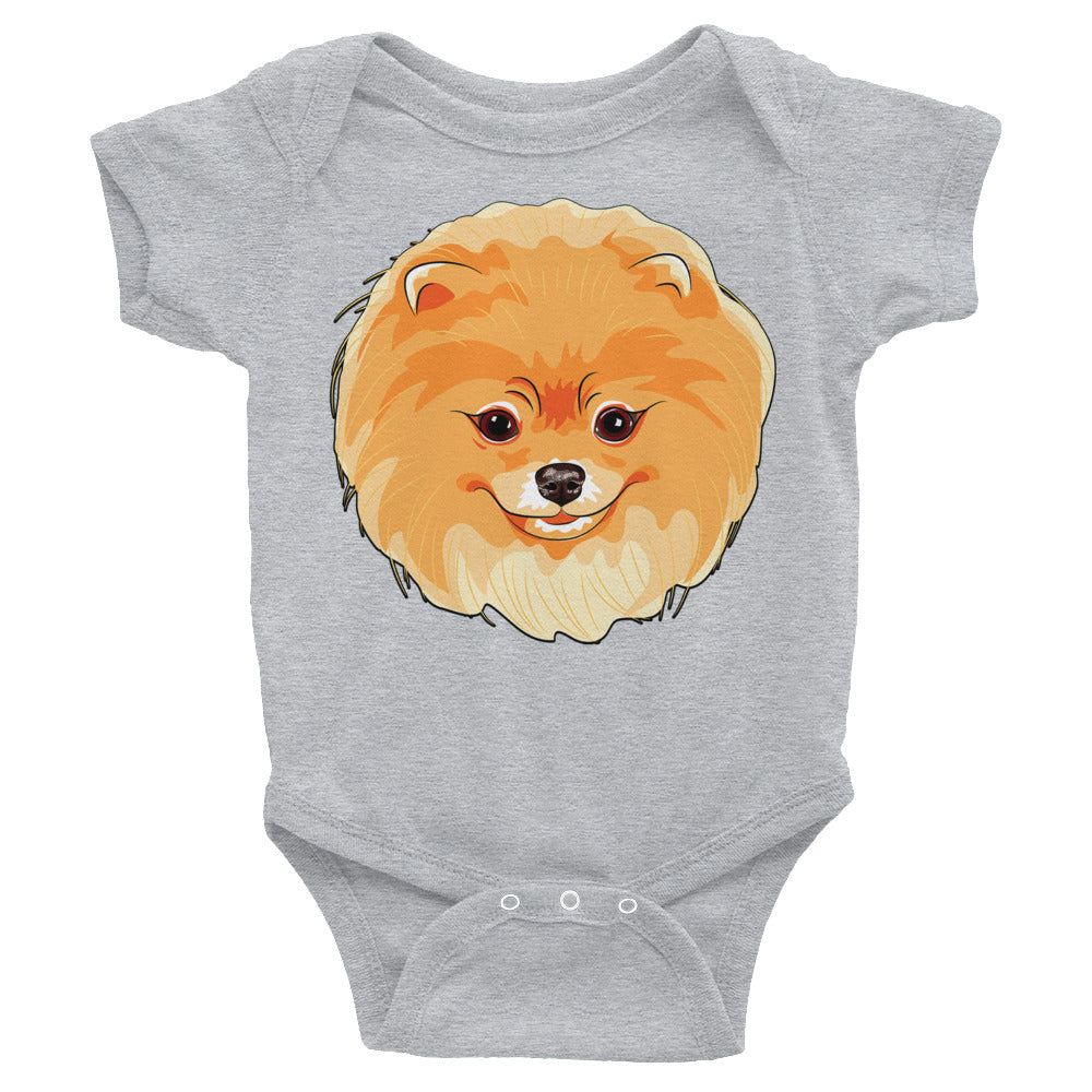 Cute Pomeranian Dog Bodysuit, No. 0220