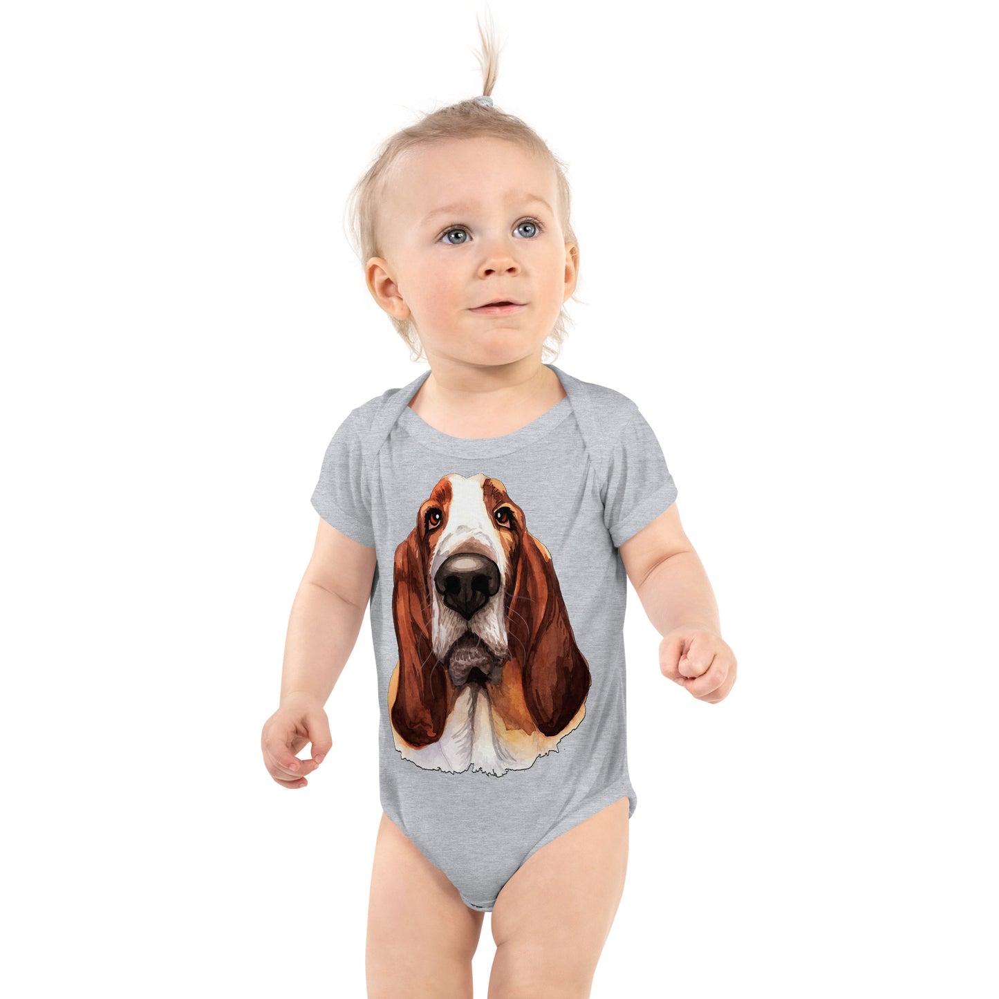 Cool Basset Hound Dog Bodysuit, No. 0574